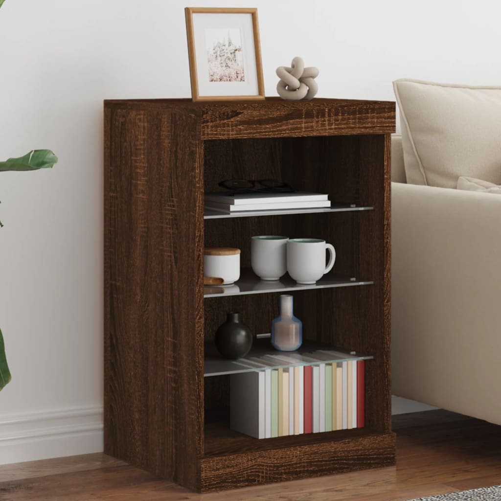 Sideboard With Led Lights 41X37X67 Cm