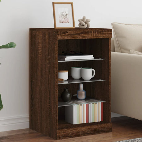 Sideboard With Led Lights 41X37X67 Cm