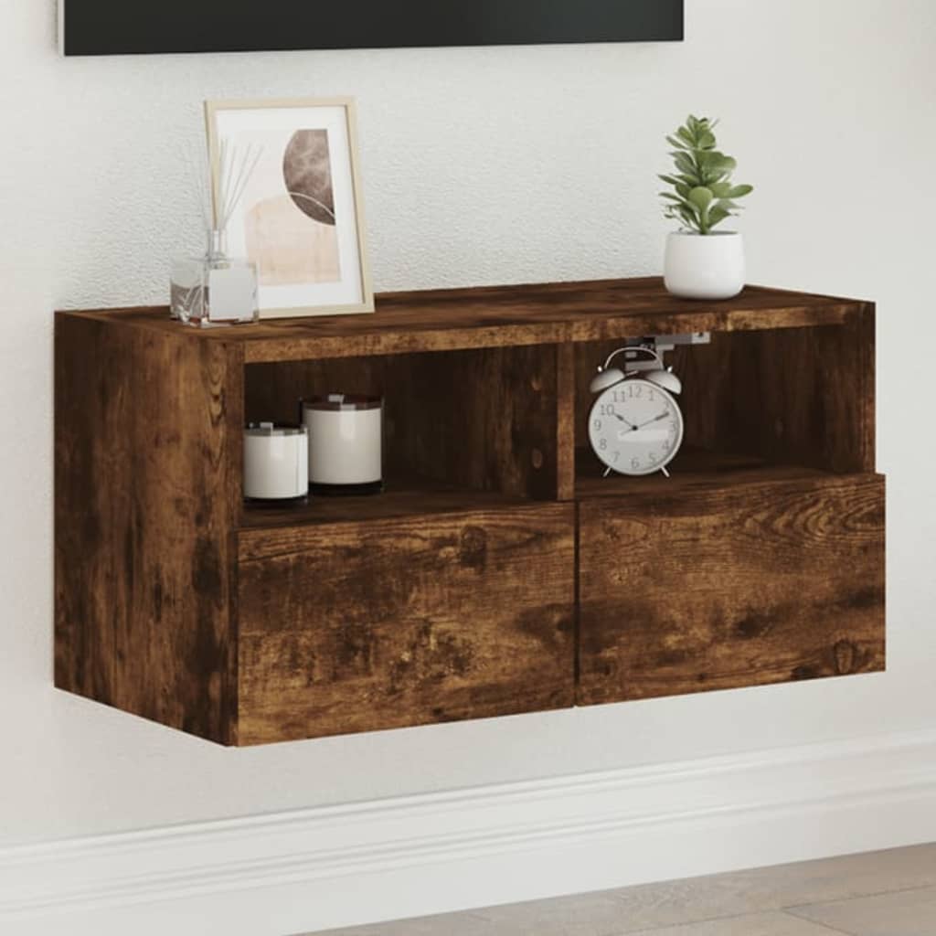 Tv Wall Cabinet 60X30X30 Cm Engineered Wood