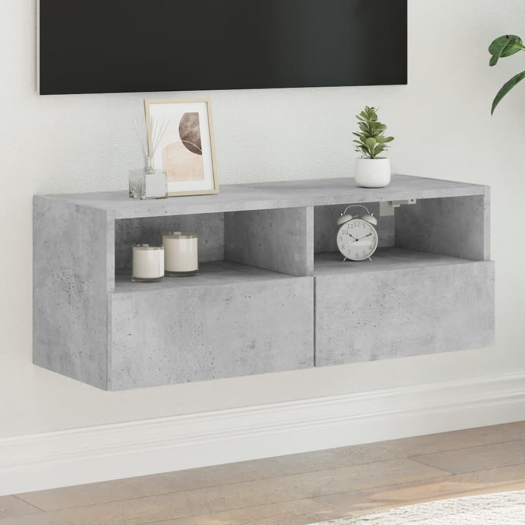 Tv Wall Cabinet 60X30X30 Cm Engineered Wood