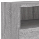 TV Wall Cabinet Grey Sonoma 80x30x30 cm Engineered Wood