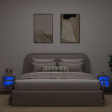 Tv Wall Cabinets With Led Lights 2 Pcs 30X28.5X Concrete Grey