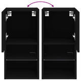 Tv Cabinet With Led Lights 30.5X30X Black