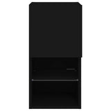 Tv Cabinet With Led Lights 30.5X30X Black