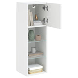 Tv Cabinet With Led Lights 30.5X30X White