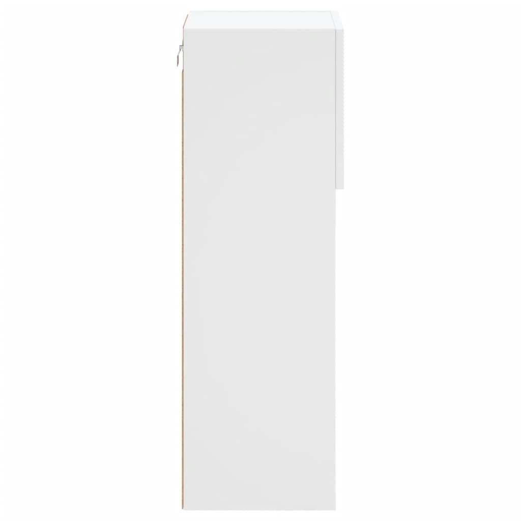 Tv Cabinet With Led Lights 30.5X30X White