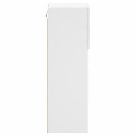 Tv Cabinet With Led Lights 30.5X30X White