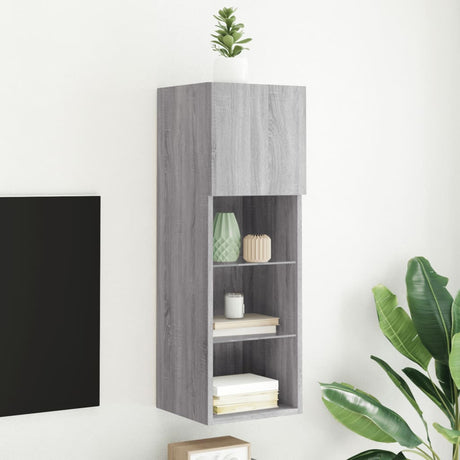 Tv Cabinet With Led Lights 40.5X30X Grey Sonoma