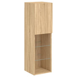 Tv Cabinets With Led Lights 2 Pcs 30.5X30X Sonoma Oak