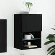 Tv Cabinet With Led Lights 30.5X30X Black