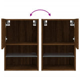 Tv Cabinet With Led Lights 40.5X30X Brown Oak