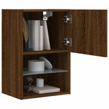 Tv Cabinet With Led Lights 40.5X30X Brown Oak