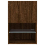 Tv Cabinet With Led Lights 40.5X30X Brown Oak