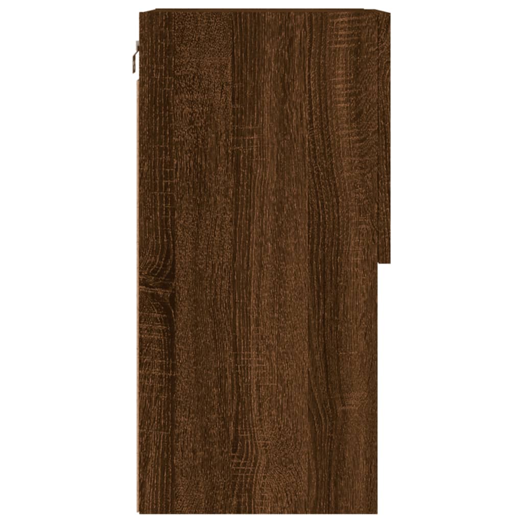 Tv Cabinet With Led Lights 40.5X30X Brown Oak