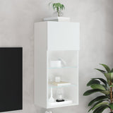 Tv Cabinet With Led Lights 30.5X30X White