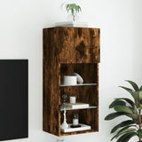 Tv Cabinet With Led Lights 40.5X30X Smoked Oak