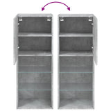 Tv Cabinet With Led Lights 40.5X30X Concrete Grey
