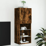Tv Cabinet With Led Lights 40.5X30X Smoked Oak