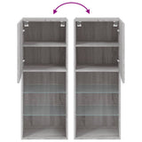 Tv Cabinet With Led Lights 40.5X30X Grey Sonoma
