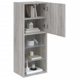 Tv Cabinet With Led Lights 40.5X30X Grey Sonoma