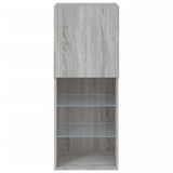 Tv Cabinet With Led Lights 40.5X30X Grey Sonoma
