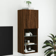 Tv Cabinet With Led Lights 40.5X30X Brown Oak