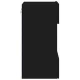 Tv Wall Cabinets With Led Lights 2 Pcs 40X30X60.5 Cm