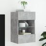 Tv Wall Cabinets With Led Lights 2 Pcs 40X30X60.5 Cm