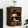 Tv Wall Cabinets With Led Lights 2 Pcs 40X30X60.5 Cm