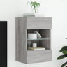 Tv Wall Cabinets With Led Lights 2 Pcs 40X30X60.5 Cm