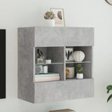 Tv Wall Cabinets With Led Lights 2 Pcs 40X30X60.5 Cm