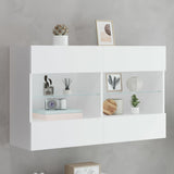 Tv Wall Cabinets With Led Lights 2 Pcs 40X30X60.5 Cm