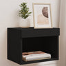 Bedside Cabinet With Led Lights Wall-Mounted