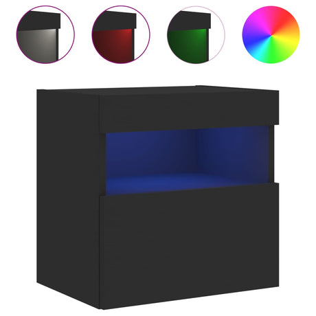 Tv Wall Cabinet With Led Lights 40X30X