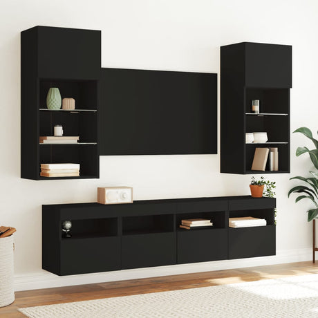 Tv Wall Cabinet With Led Lights 40X30X