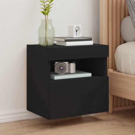 Tv Wall Cabinet With Led Lights 40X30X
