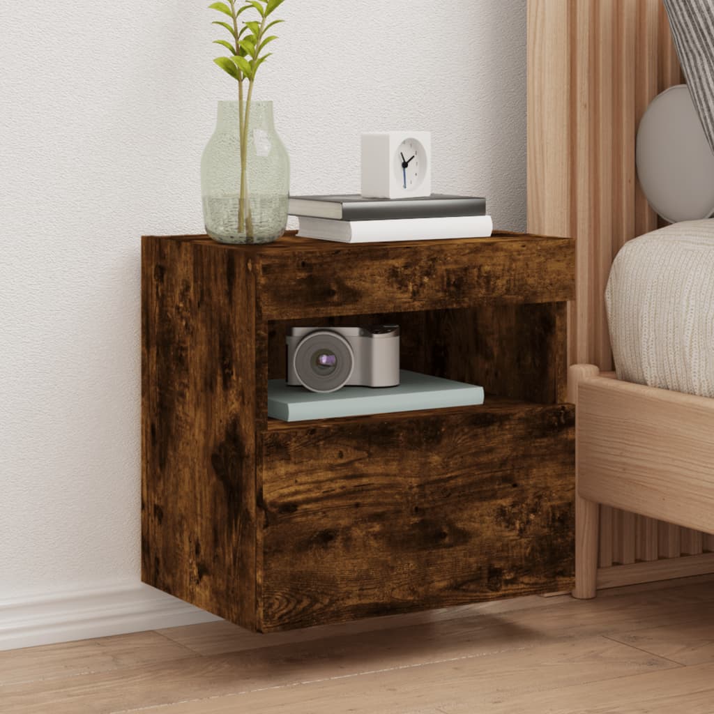 Tv Wall Cabinet With Led Lights 40X30X