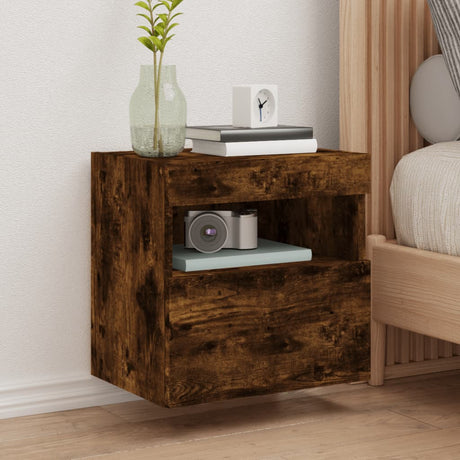 Tv Wall Cabinet With Led Lights 40X30X