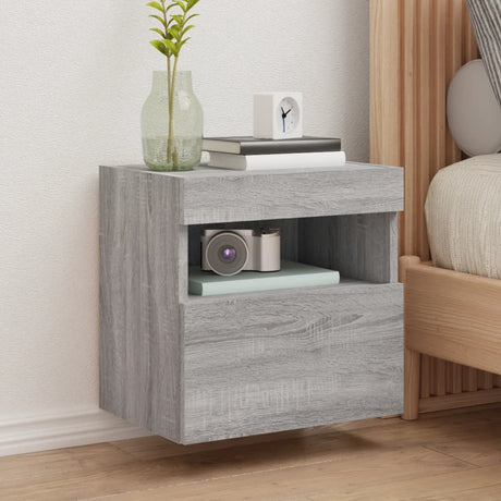 Tv Wall Cabinet With Led Lights 40X30X