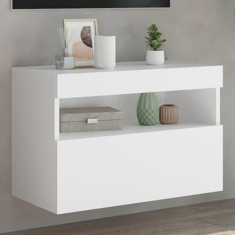 Tv Wall Cabinet With Led Lights 40X30X