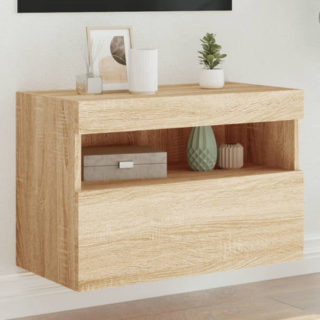 Tv Wall Cabinet With Led Lights 40X30X
