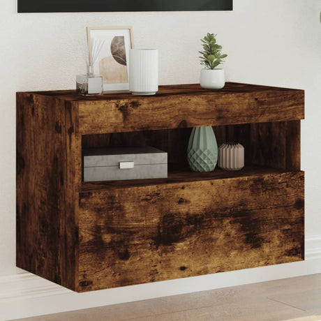Tv Wall Cabinet With Led Lights 40X30X