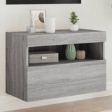 Tv Wall Cabinet With Led Lights 40X30X