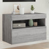 Tv Wall Cabinet With Led Lights 40X30X
