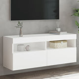 Tv Wall Cabinet With Led Lights 40X30X