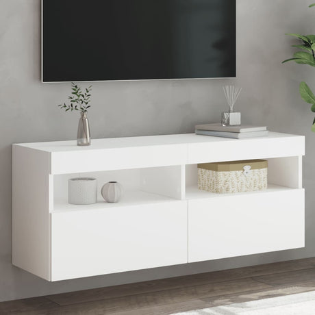 Tv Wall Cabinet With Led Lights 40X30X