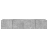 TV Wall Cabinets with LED Lights 2 pcs Concrete Grey 80x35x31 cm