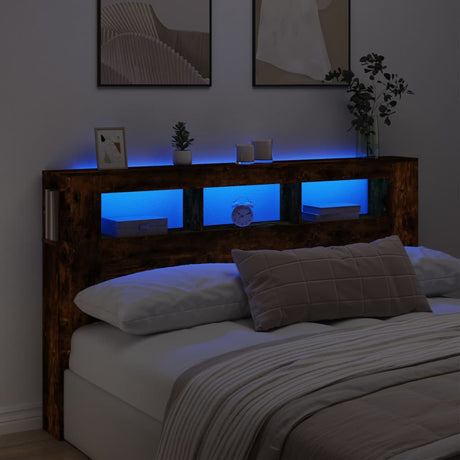 Led Headboard 160X18.5X103.5 Cm Engineered Wood