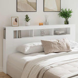 Led Headboard 160X18.5X103.5 Cm Engineered Wood