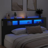 Led Headboard 160X18.5X103.5 Cm Engineered Wood